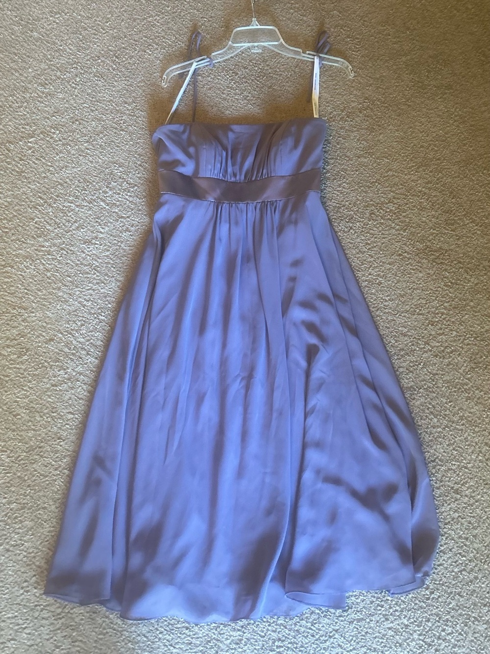 Dessy Collection Lavender Strapless Dress